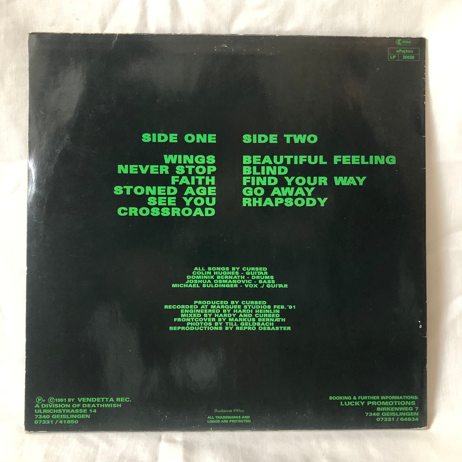 Cursed – Rhapsody, Vendetta Records – LP 20628 | VINYL LP | PUNK | SEHR GUT