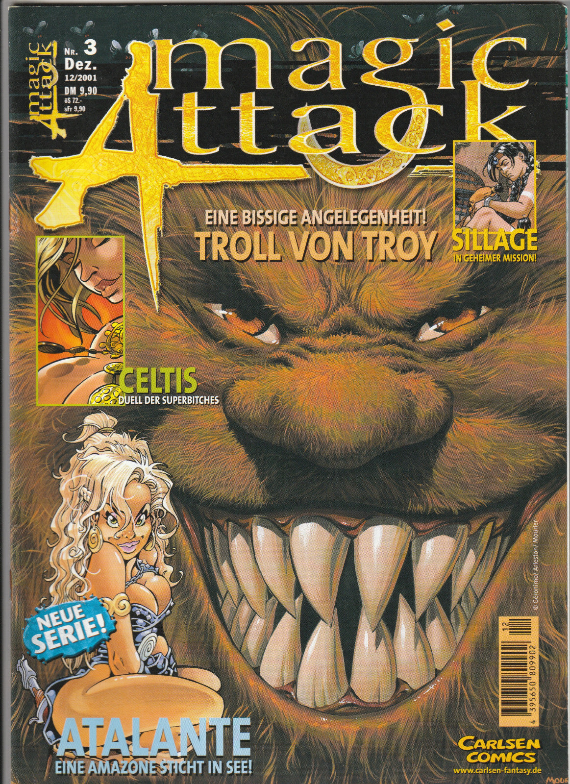 ✪ MAGIC ATTACK #3 Troll von Troy, Carlsen Comics 2001 COMIC-MAGAZIN TOP Z1
