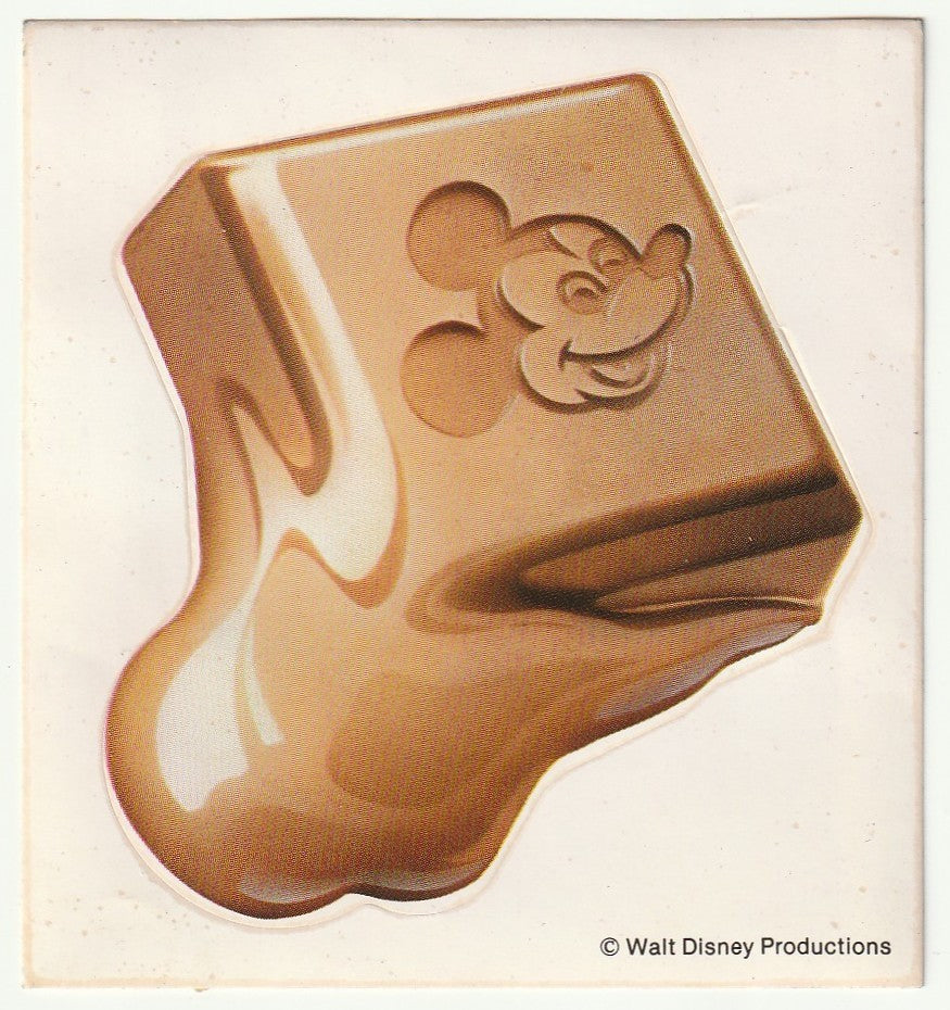 ✪ MICKY MAUS BEILAGE #?/? Schokolade Sticker COMIC-BEILAGE NEUW