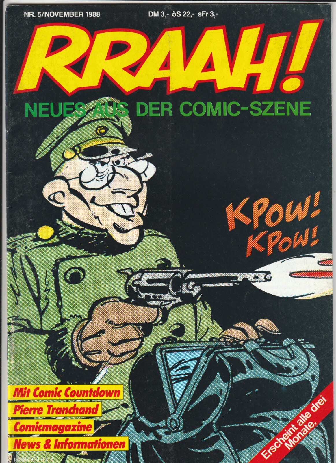 ✪ RRAAH! #5/1988, Sackmann & Hörndl COMIC-MAGAZIN *Comics