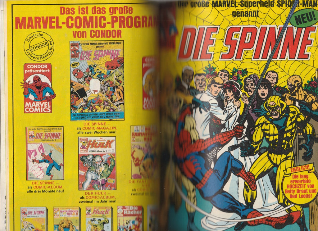✪ DIE SPINNE COMIC-SUPERBAND #1 (Hefte 8+7+3), Condor/Marvel COMICHEFT Z1-