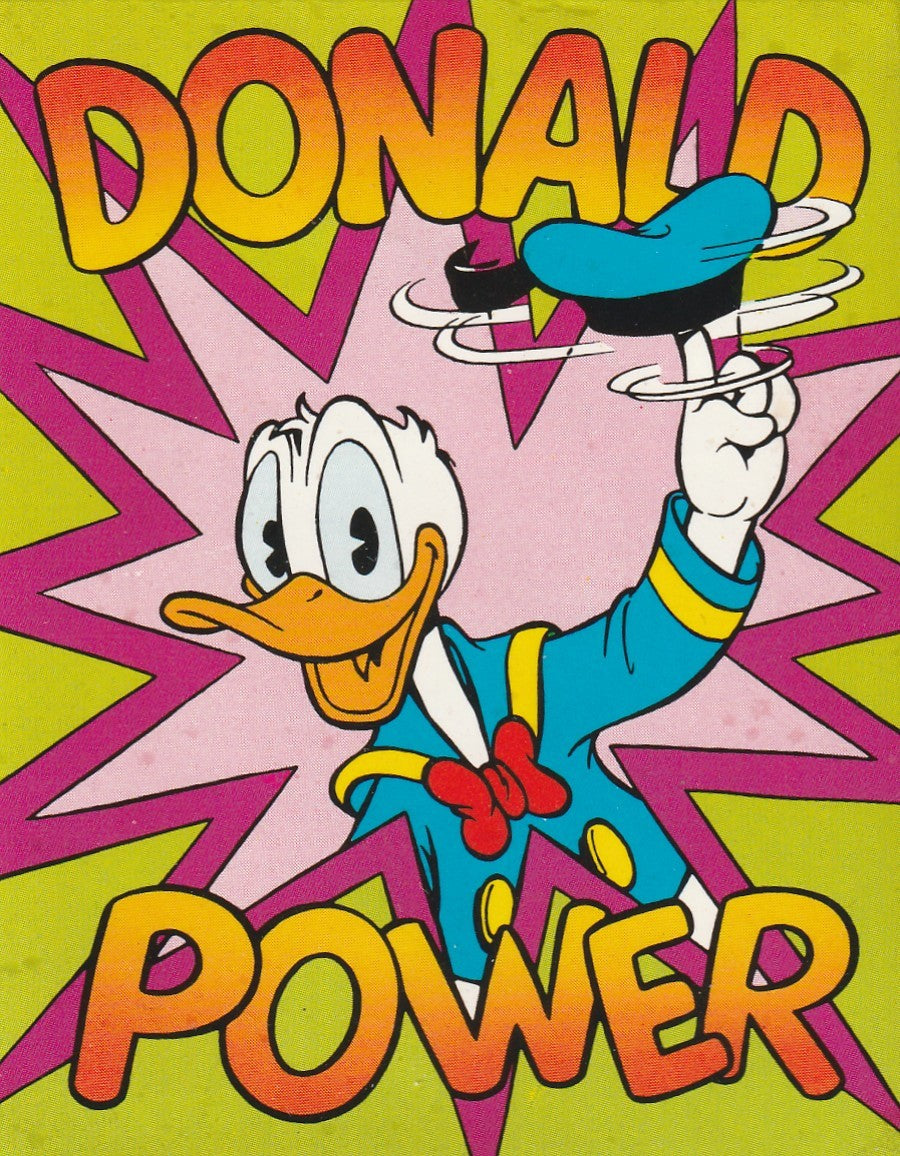 ✪ MICKYVISION #?/? Donald Power Sticker COMIC-BEILAGE NEUW