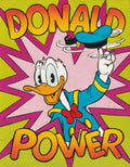✪ MICKYVISION #?/? Donald Power Sticker COMIC-BEILAGE NEUW