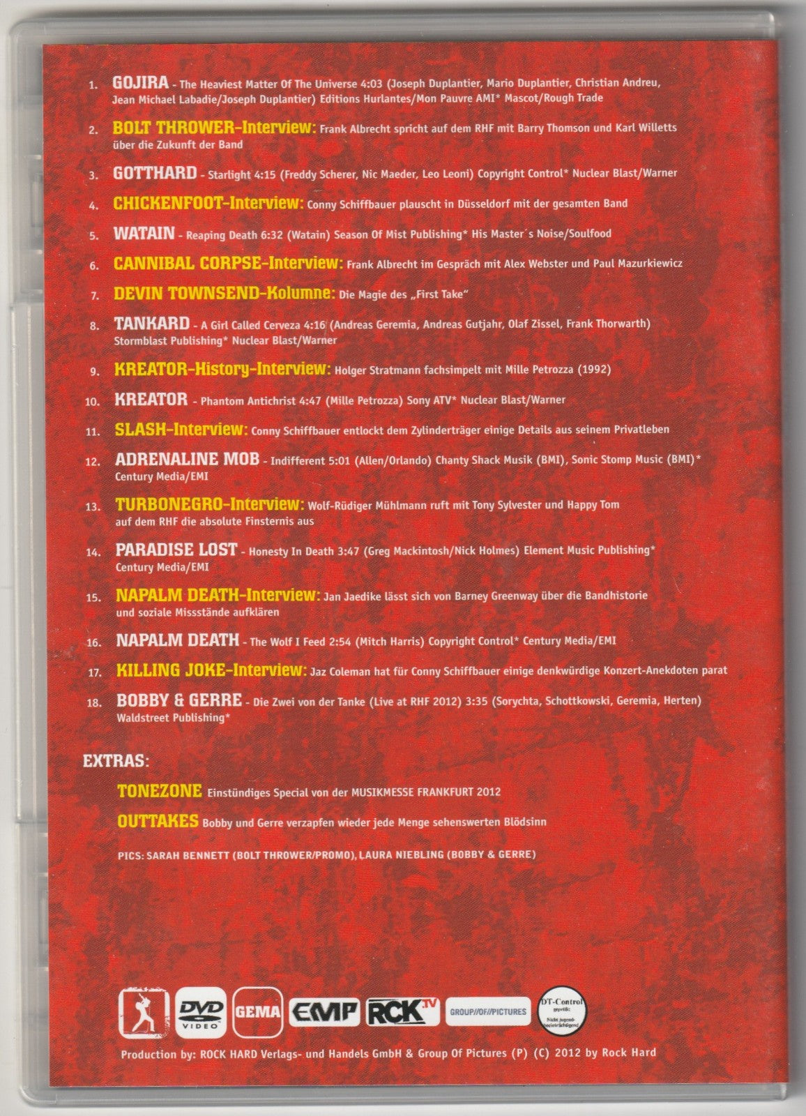 ✪ ROCK HARD ROCK GUERILLA TV #21 Bolt Thrower METAL-MAGAZIN DVD-BEILAGE NEUW TOP