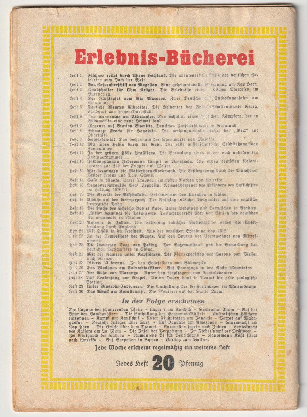✪ ERLEBNIS-BÜCHEREI #30 Das Wrack am Korallenriff, Steiniger Verlag ROMANHEFT Z3
