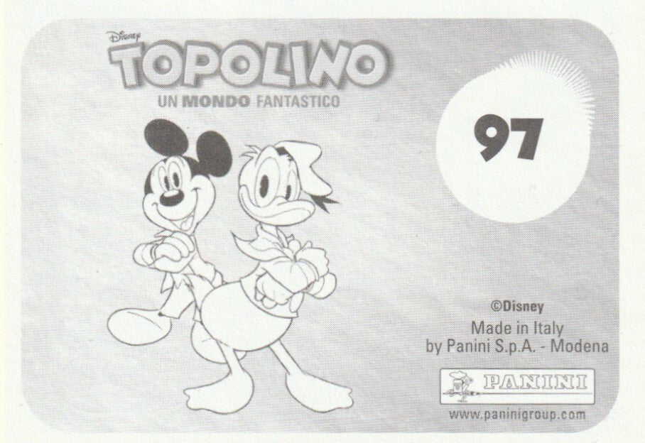 ✪ MICKEY & DONALD UN MUNDO FANTASTICO #97, Panini SAMMELSTICKER/AUFKLEBER NEU