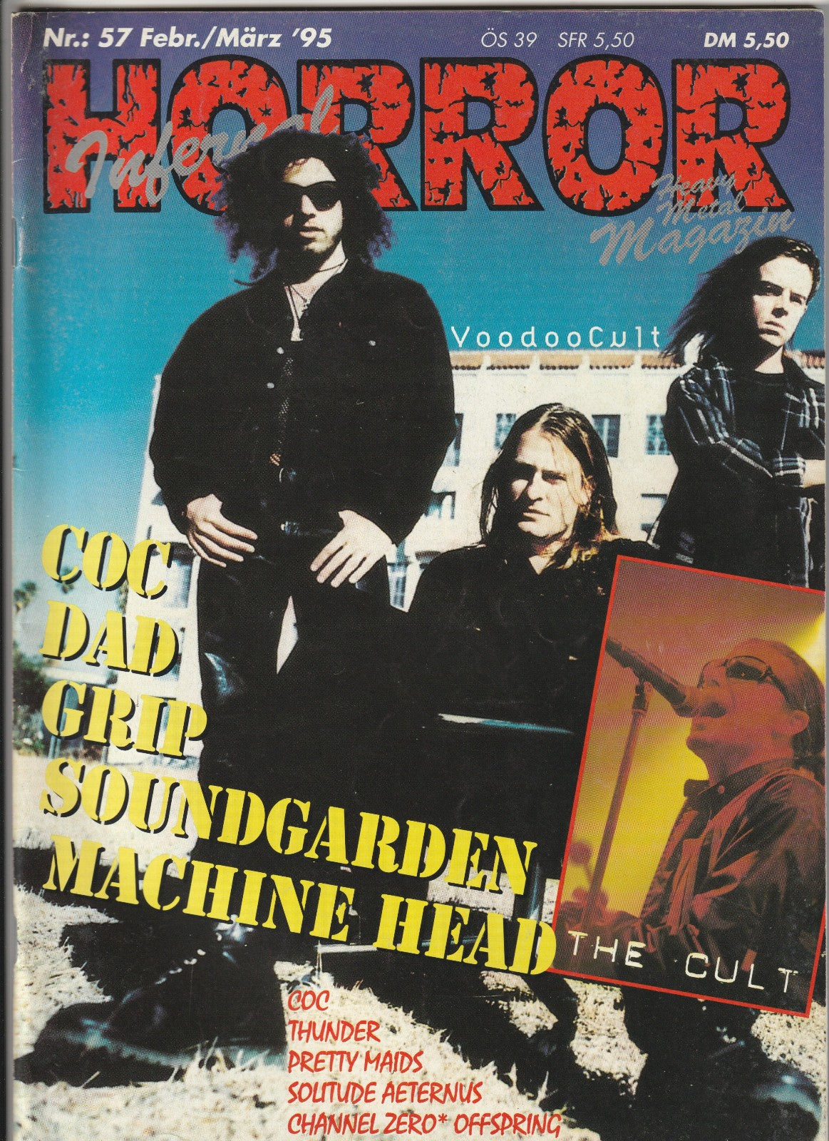 ✪ HORROR INFERNAL #57/1995 Brutal Truth/Bathory + Poster MUSIK-MAGAZIN Z1/1-