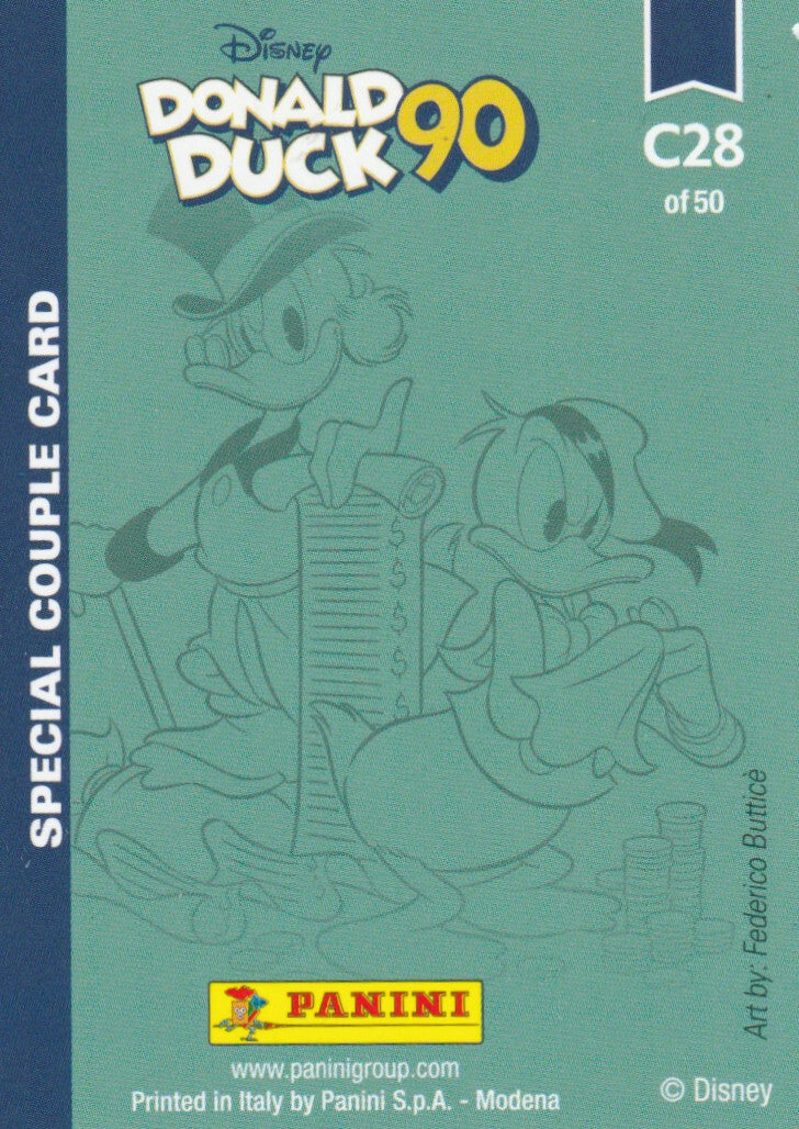 ✪ DONALD DUCK 90 #C28, Panini/Disney TRADING CARD NEU