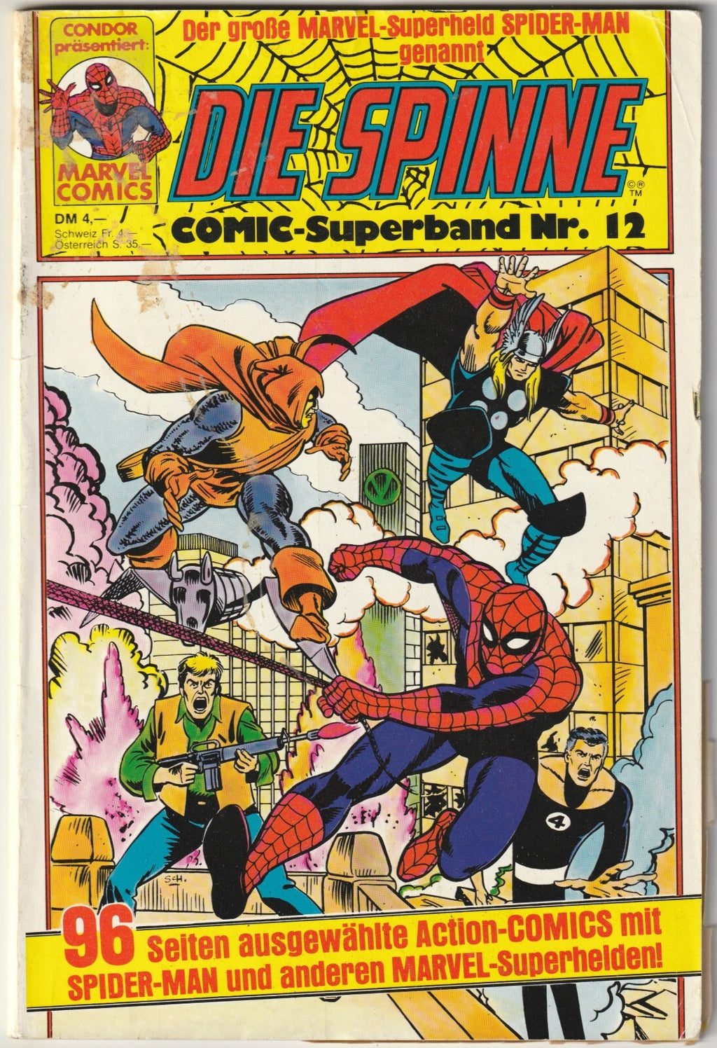 ✪ DIE SPINNE COMIC-SUPERBAND #12 (Hefte 128+131), Condor/Marvel COMICHEFT Z2
