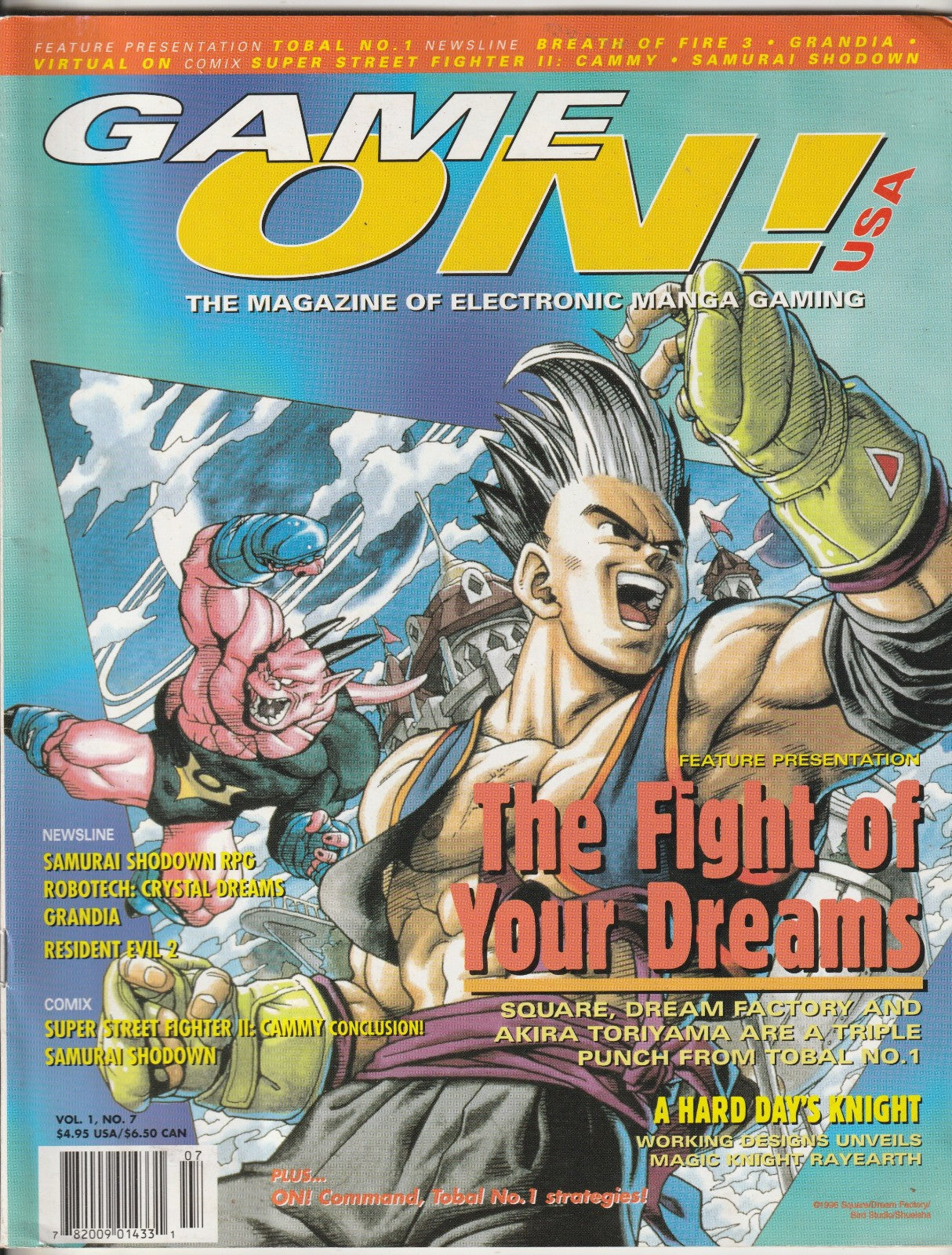 ✪ GAME ON! USA Vol.1 #7 The Fight of Your Dreams VIDEOSPIELE-MAGAZIN Z1-