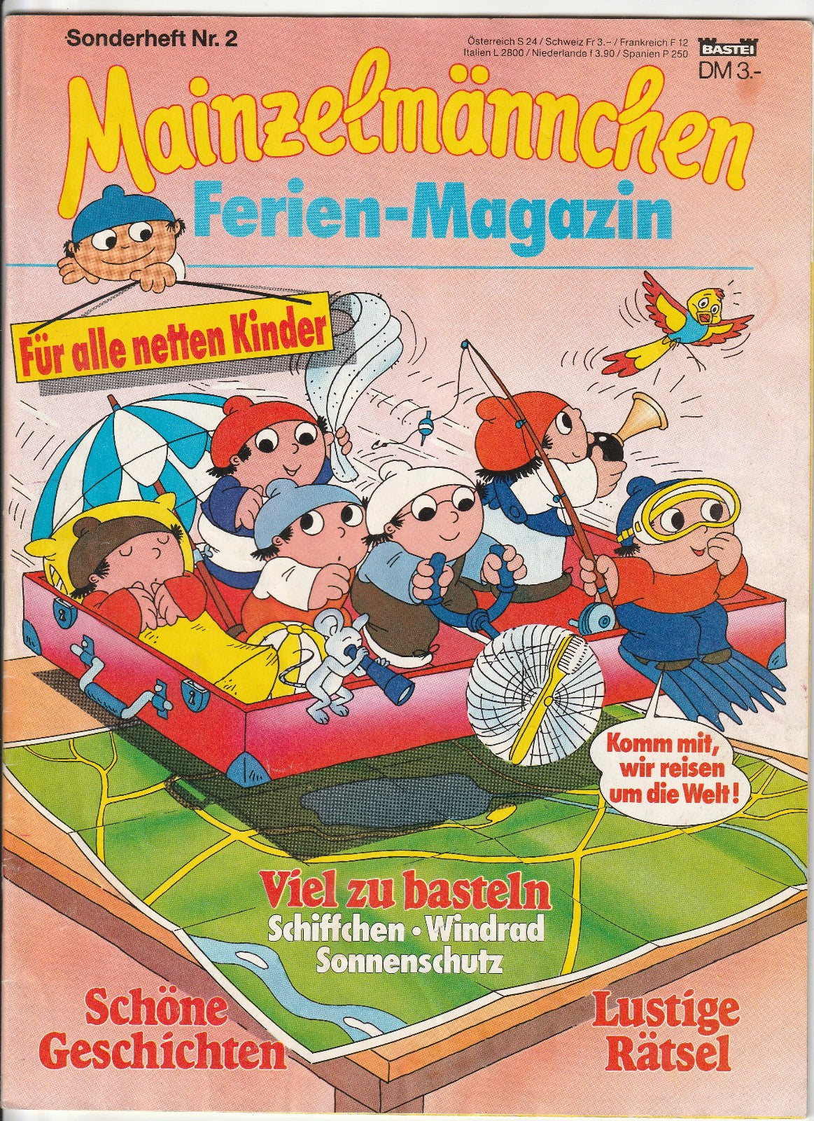 ✪ MEINZELMÄNNCHEN SONDERHEFT #2 Ferien-Magazin, Bastei Verlag 1987 MAGAZIN Z3