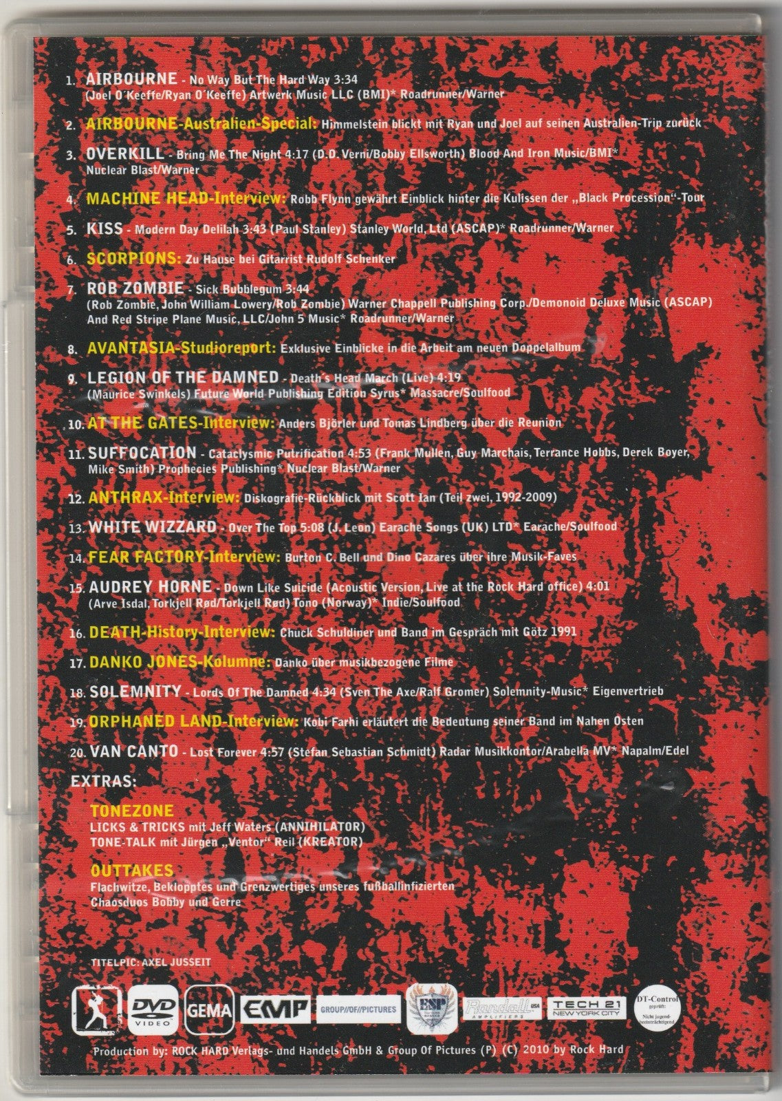 ✪ ROCK HARD ROCK GUERILLA TV #15 Machine Head METAL-MAGAZIN DVD-BEILAGE NEUW TOP