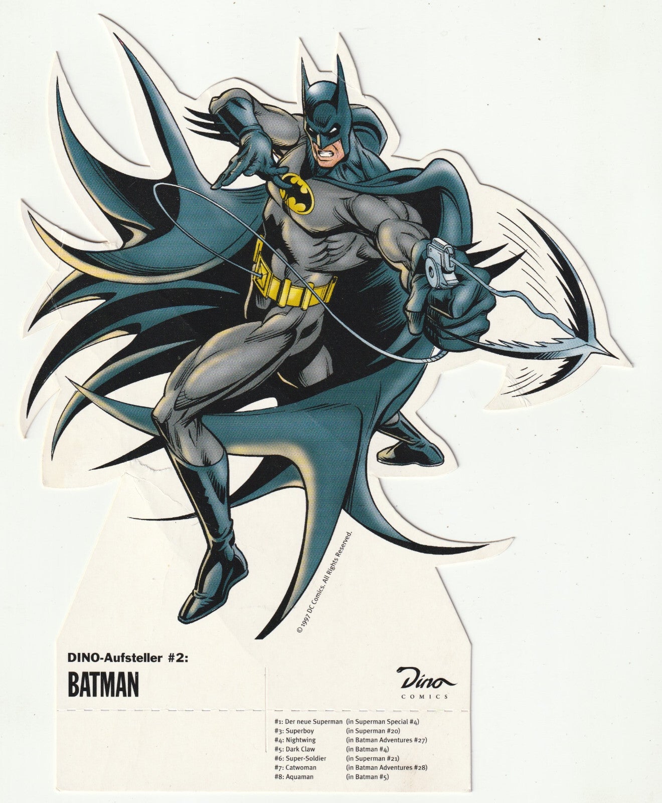 ✪ DINO-AUFSTELLER #2 Batman, Dino/DC Comics COMIC-PAPPAUFSTELLER