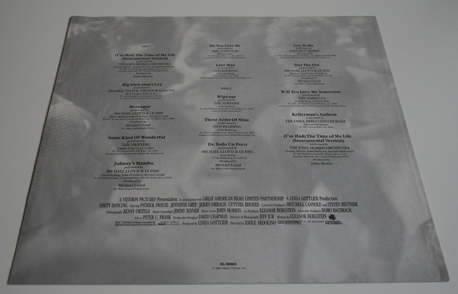 ✪ DIRTY DANCING - OST, BMG 1988 - BL 86965 VINYL LP SCHALLPLATTE VG+