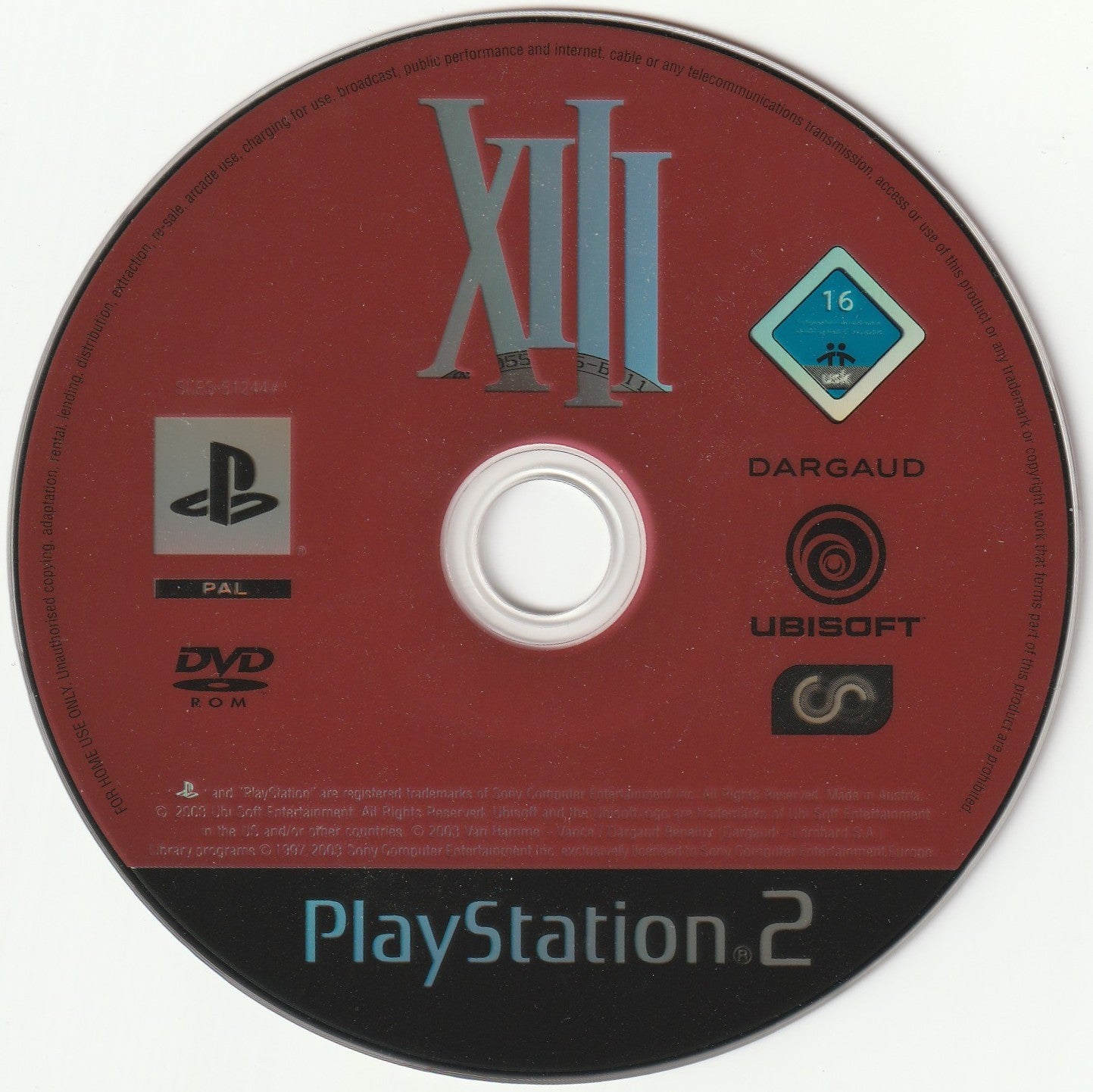 ✪ XIII Platinum, Sony/Ubisoft 2003 PLAYSTATION 2 PS2 VIDEOSPIEL TOP SEHR GUT