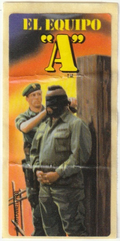 ✪ EL EQUIPO "A", Cannell Prod. 1983 SAMMELSTICKER/AUFKLEBER