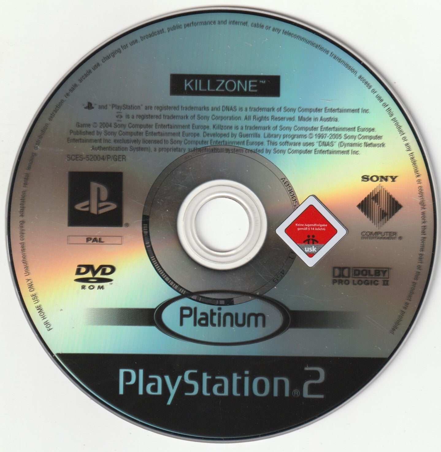 ✪ KILLZONE, Sony 2004 PLAYSTATION 2 PS2 VIDEOSPIEL