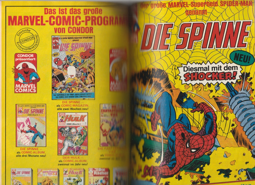 ✪ DIE SPINNE COMIC-SUPERBAND #1 (Hefte 8+7+3), Condor/Marvel COMICHEFT Z1-