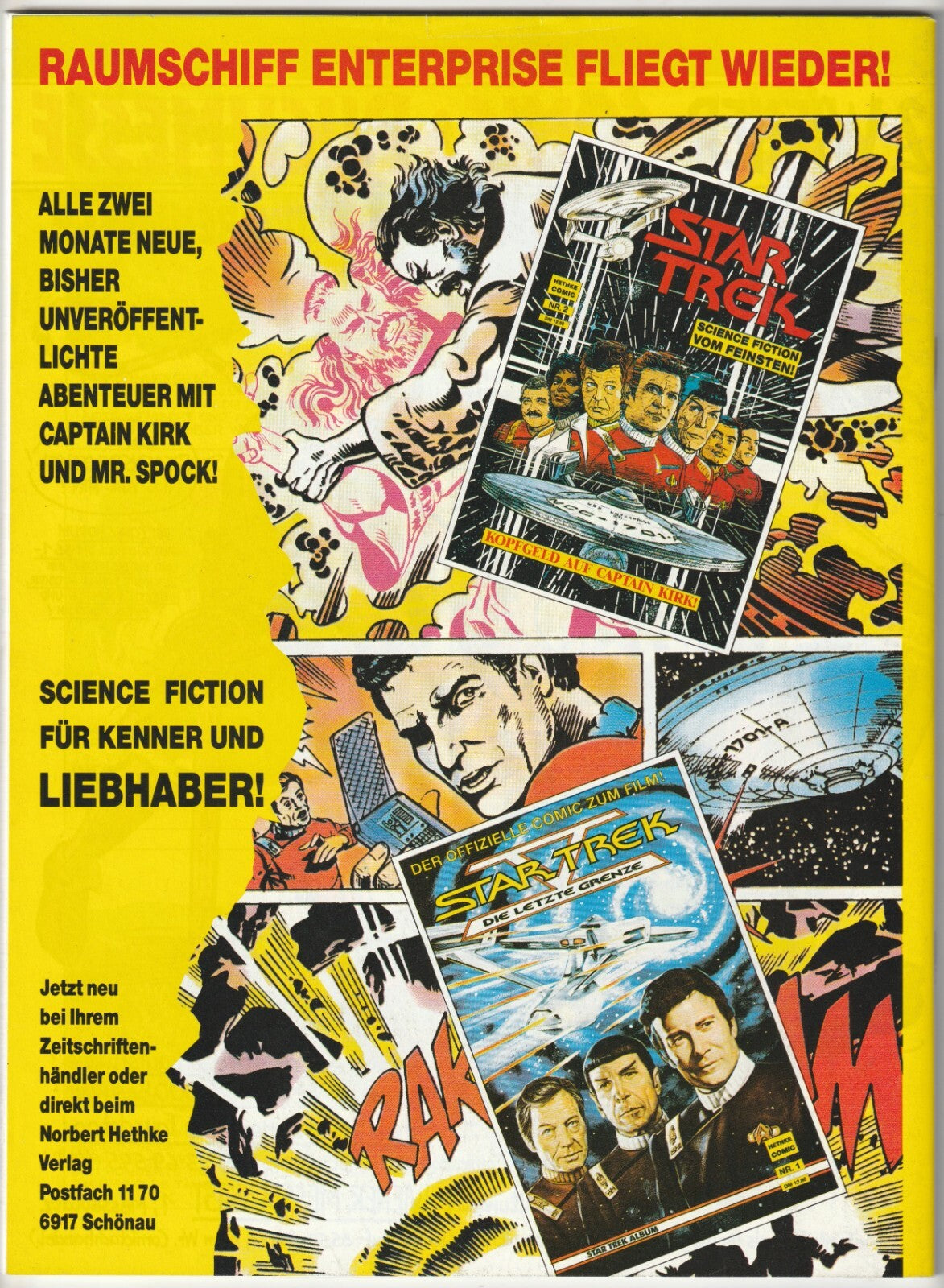 ✪ DIE SPRECHBLASE #110 Nick, Hethke Verlag 1990 COMIC-MAGAZIN NEUW. TOP Z0-1