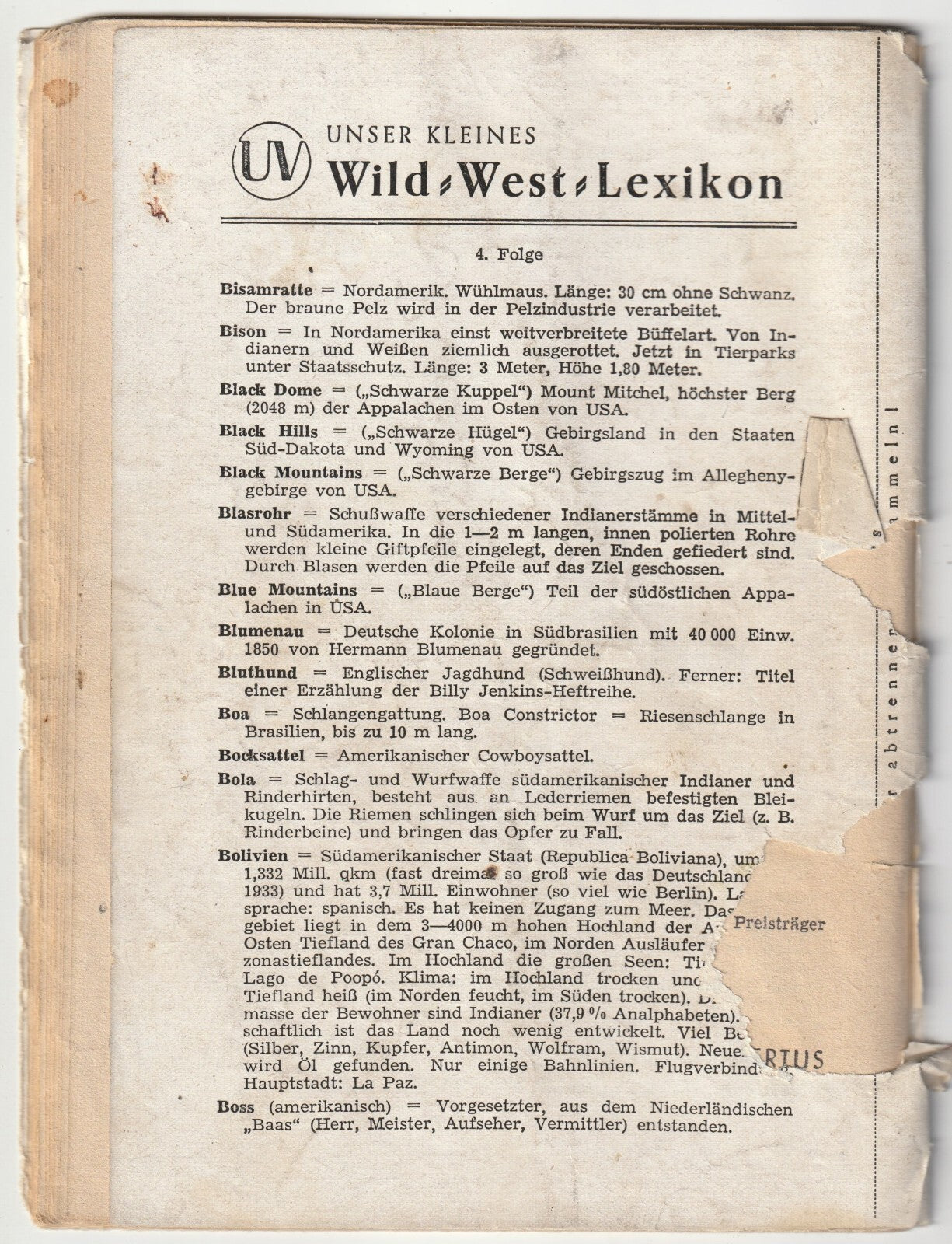 ✪ TOM PROX #4 Miss Dynamit, Uta Verlag 1950 ROMANHEFT