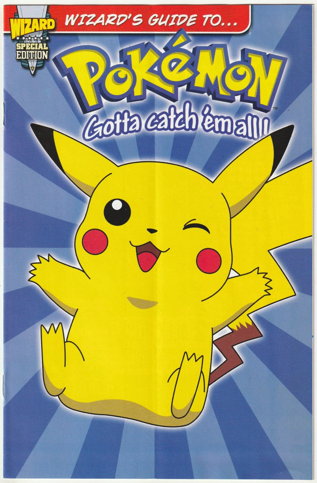 ✪ WIZARD #4/1996 Cover 2 + Guide to Pokemon US COMIC-MAGAZIN NEUW OVP TOP Z0-1