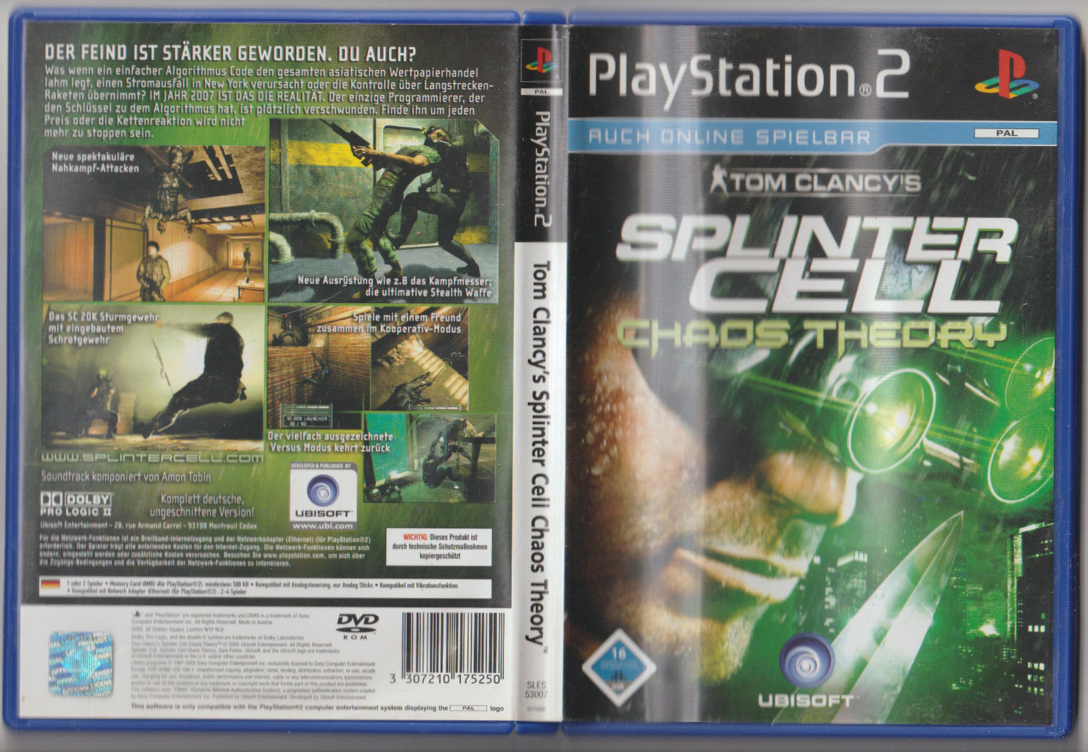 ✪ Splinter Cell Chaos Theory, Ubisoft 2005 | SONY PLAYSTATION 2 | PS2