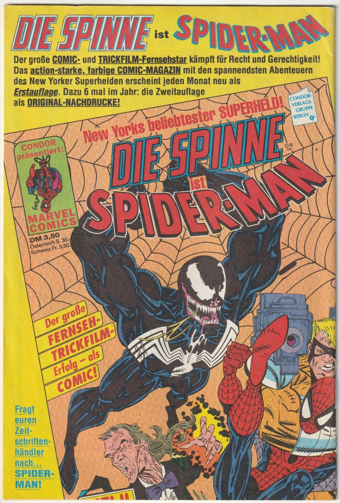 ✪ DIE SPINNE 2.Aufl. #27, Condor/Marvel Comics 1991 COMICHEFT TOP Z1