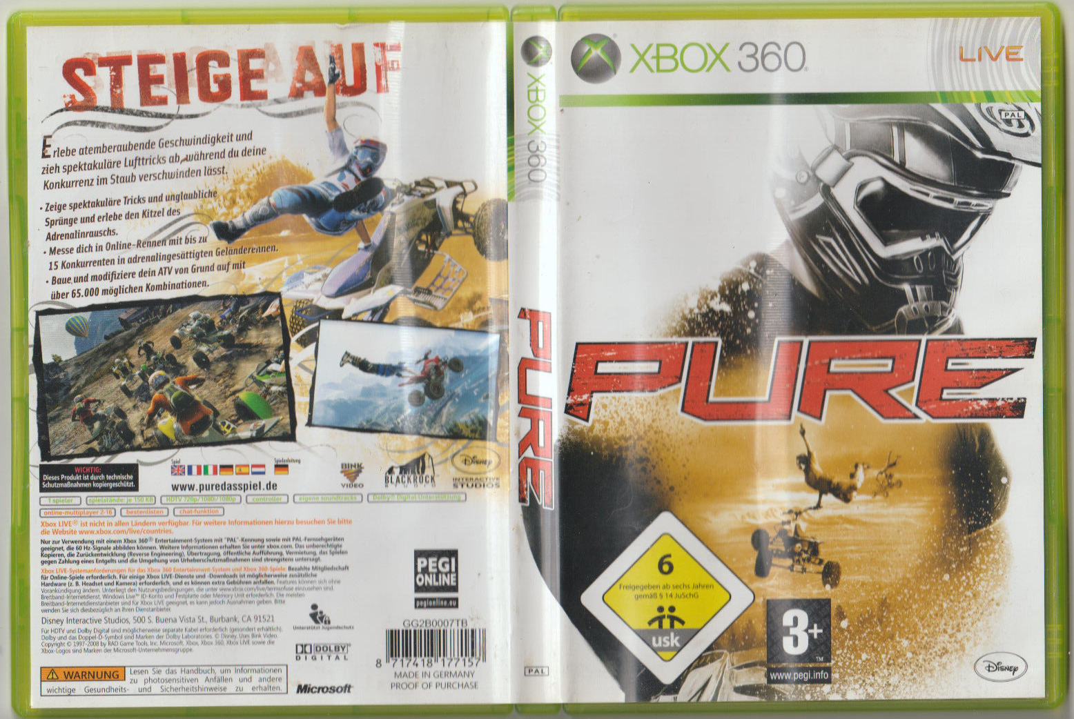Pure, Microsoft 2008 | X-BOX 360 | SEHR GUT