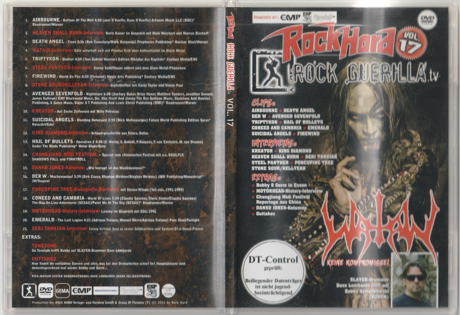 ✪ ROCK HARD ROCK GUERILLA TV #17 Watain, 2011 METAL-MAGAZIN DVD-BEILAGE NEUW.