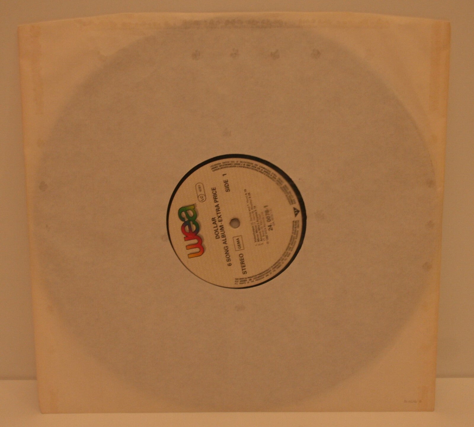 ✪ DOLLAR - 6 SONG ALBUM, WEA 1982 - 24.0078-1 VINYL LP SCHALLPLATTE VG+