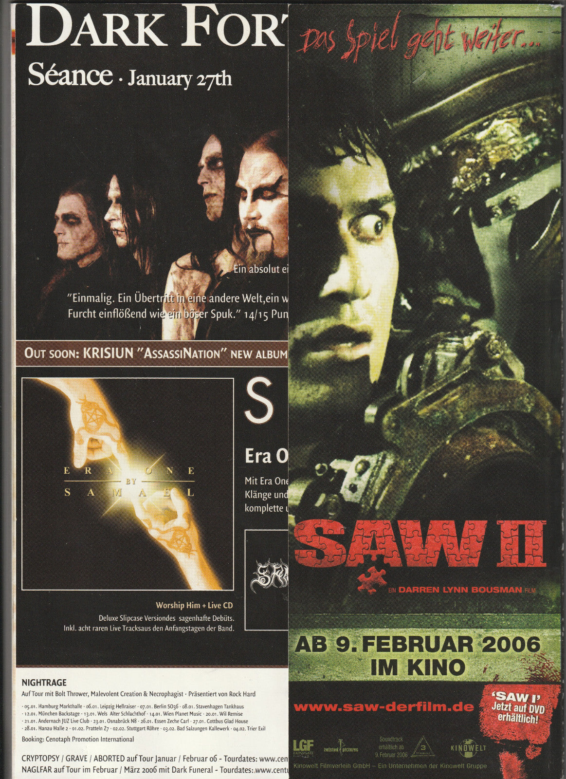 ✪ LEGACY #40/2005 Venom + Poster/ohne CD, MUSIK-MAGAZIN