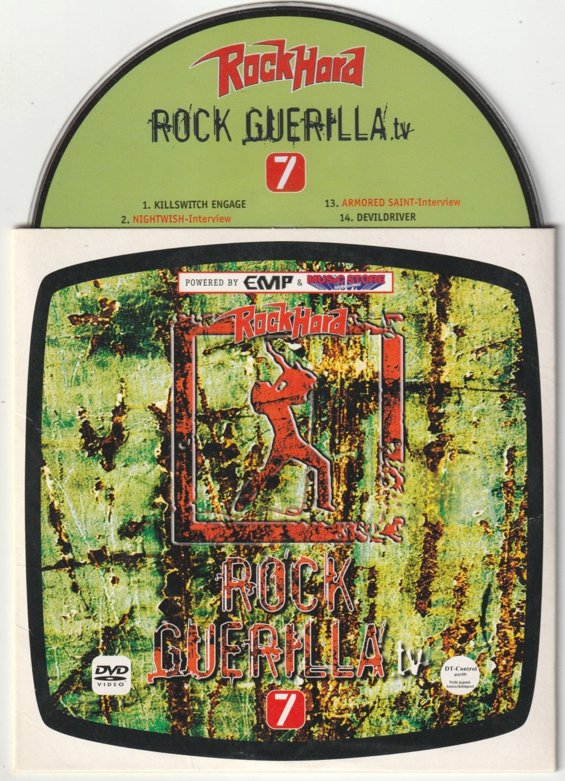 ✪ ROCK HARD ROCK GUERILLA TV #7 METAL-MAGAZIN DVD-BEILAGE TOP SEHR GUT