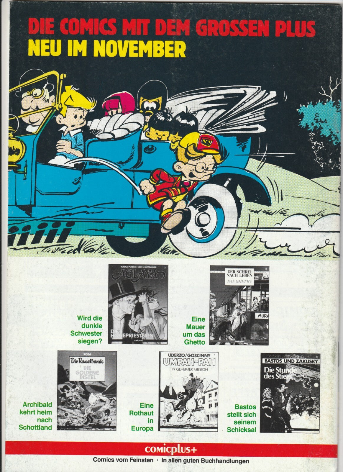 ✪ RRAAH! #5/1988, Sackmann & Hörndl COMIC-MAGAZIN *Comics