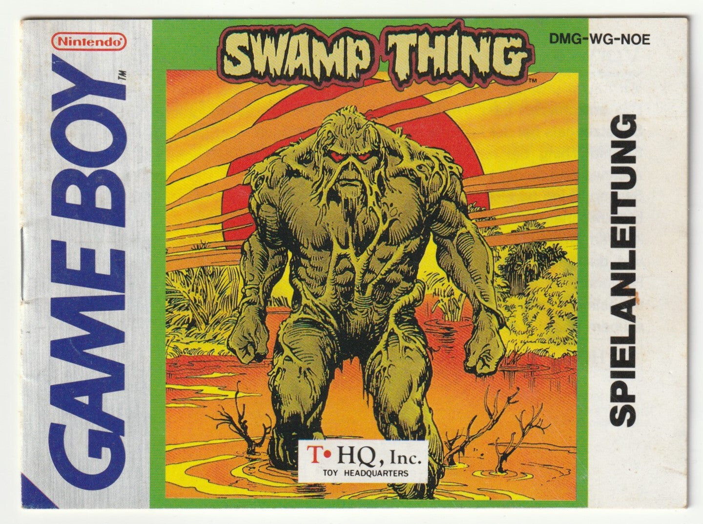 ✪ SWAMP THING, Nintendo/THQ Inc. GAME BOY SPIELEANLEITUNG Z1-