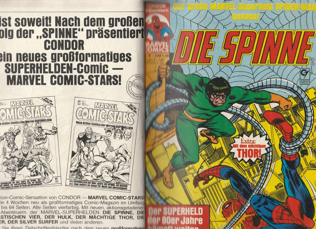✪ DIE SPINNE COMIC-SUPERBAND #1 (Hefte 8+7+3), Condor/Marvel COMICHEFT Z1-
