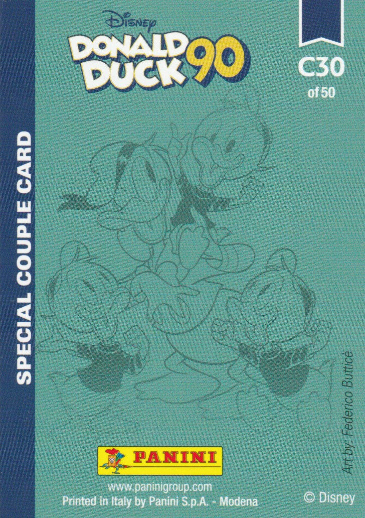 ✪ DONALD DUCK 90 #C30, Panini/Disney TRADING CARD NEU