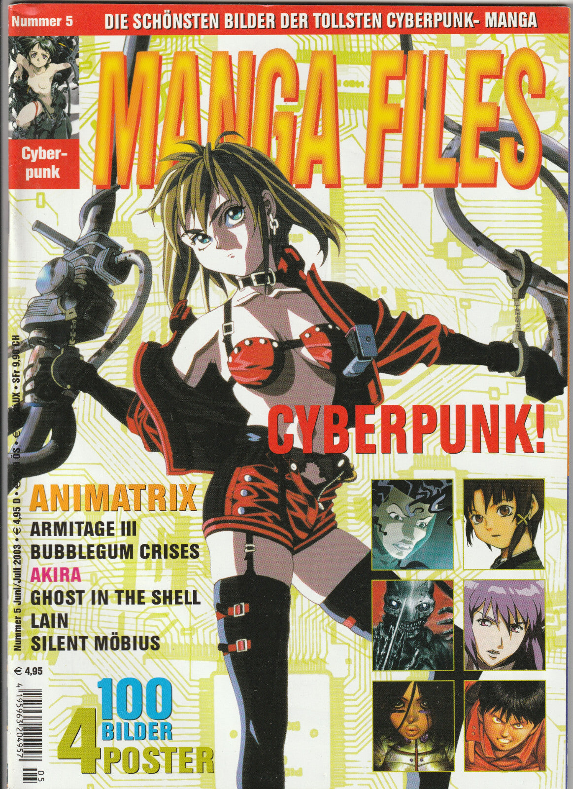 ✪ MANGA FILES #5 + Poster, Mangakultur 2003 MANGA & ANIME-MAGAZIN TOP Z1