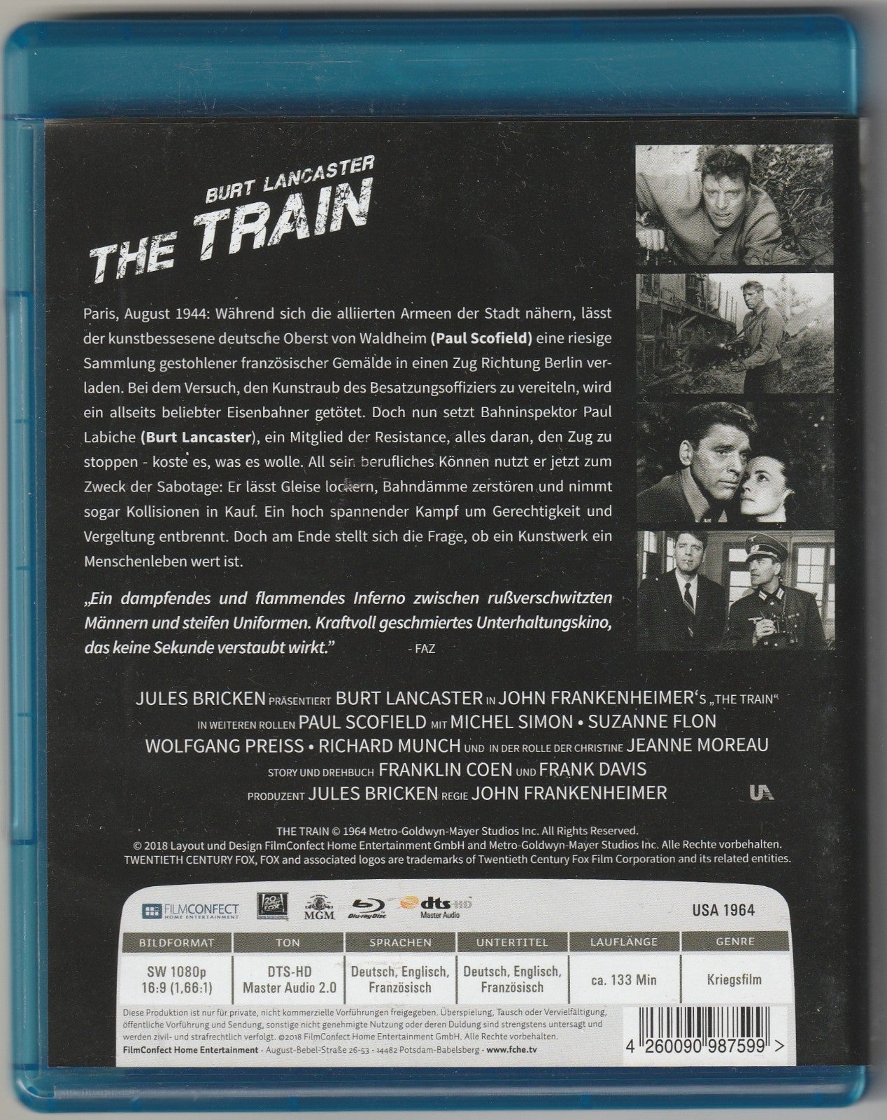 ✪ THE TRAIN, MGM 2018 BLU-RAY SEHR GUT