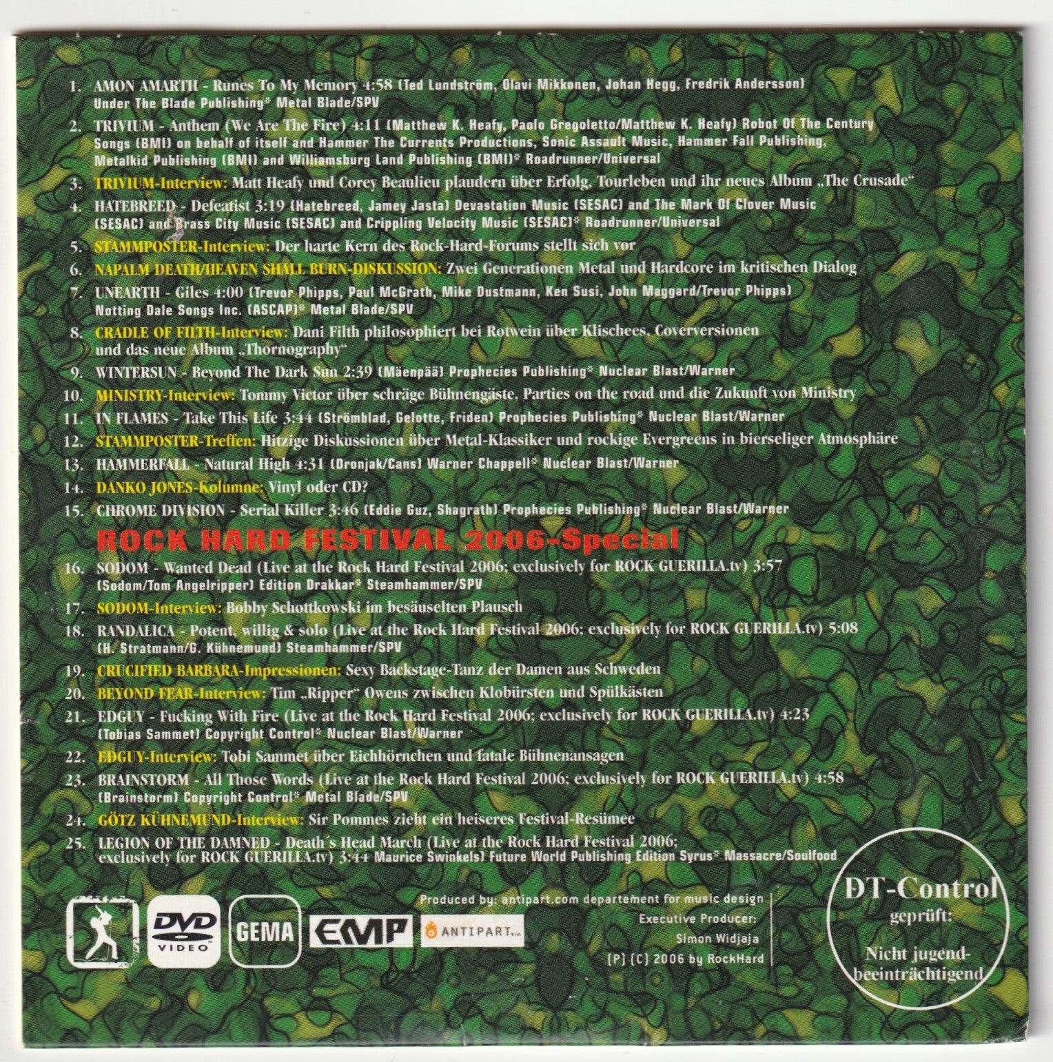 ✪ ROCK HARD ROCK GUERILLA TV #4 METAL-MAGAZIN DVD-BEILAGE