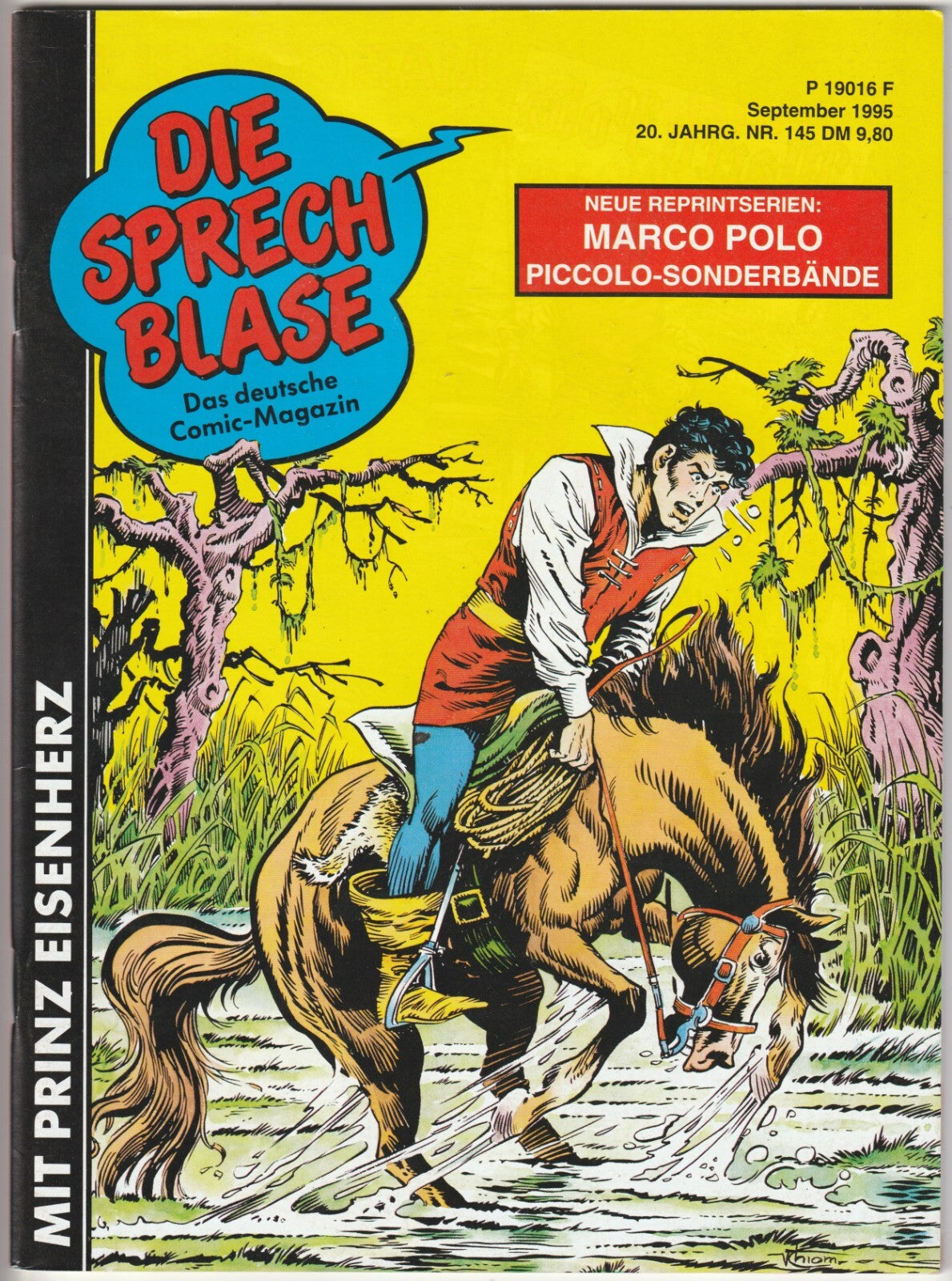 ✪ DIE SPRECHBLASE #145 Marco Polo, Hethke 1995 COMIC-MAGAZIN *Comics