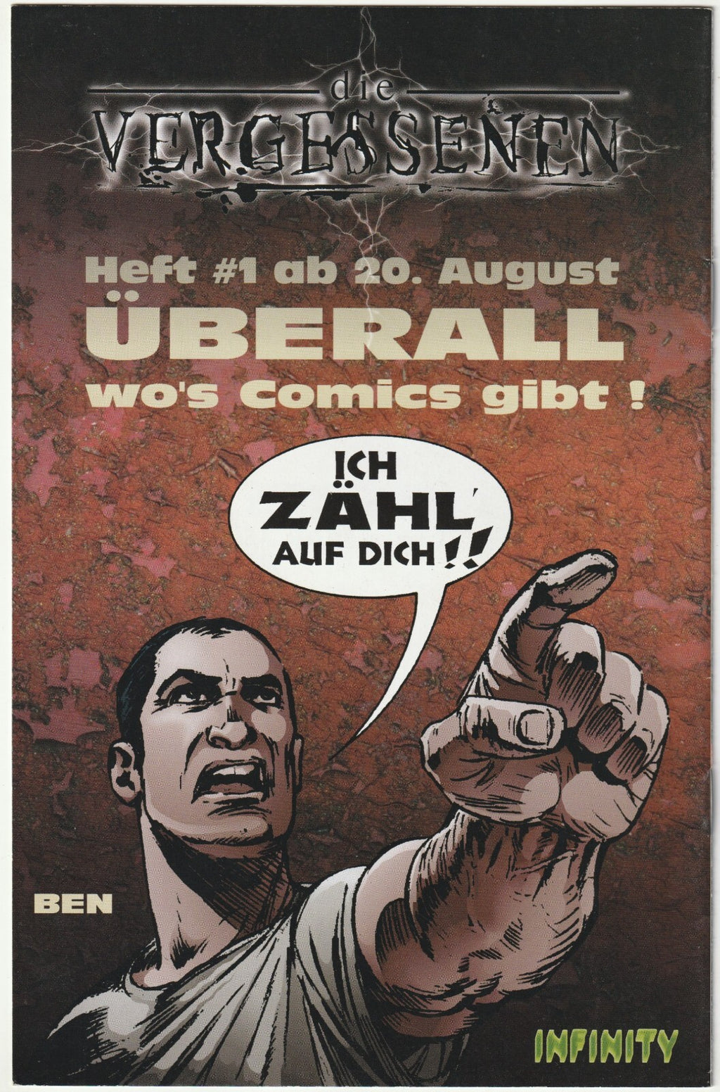 ✪ DIE VERGESSENEN #0, Infinity/IPP Comix 1998 COMICHEFT TOP Z1