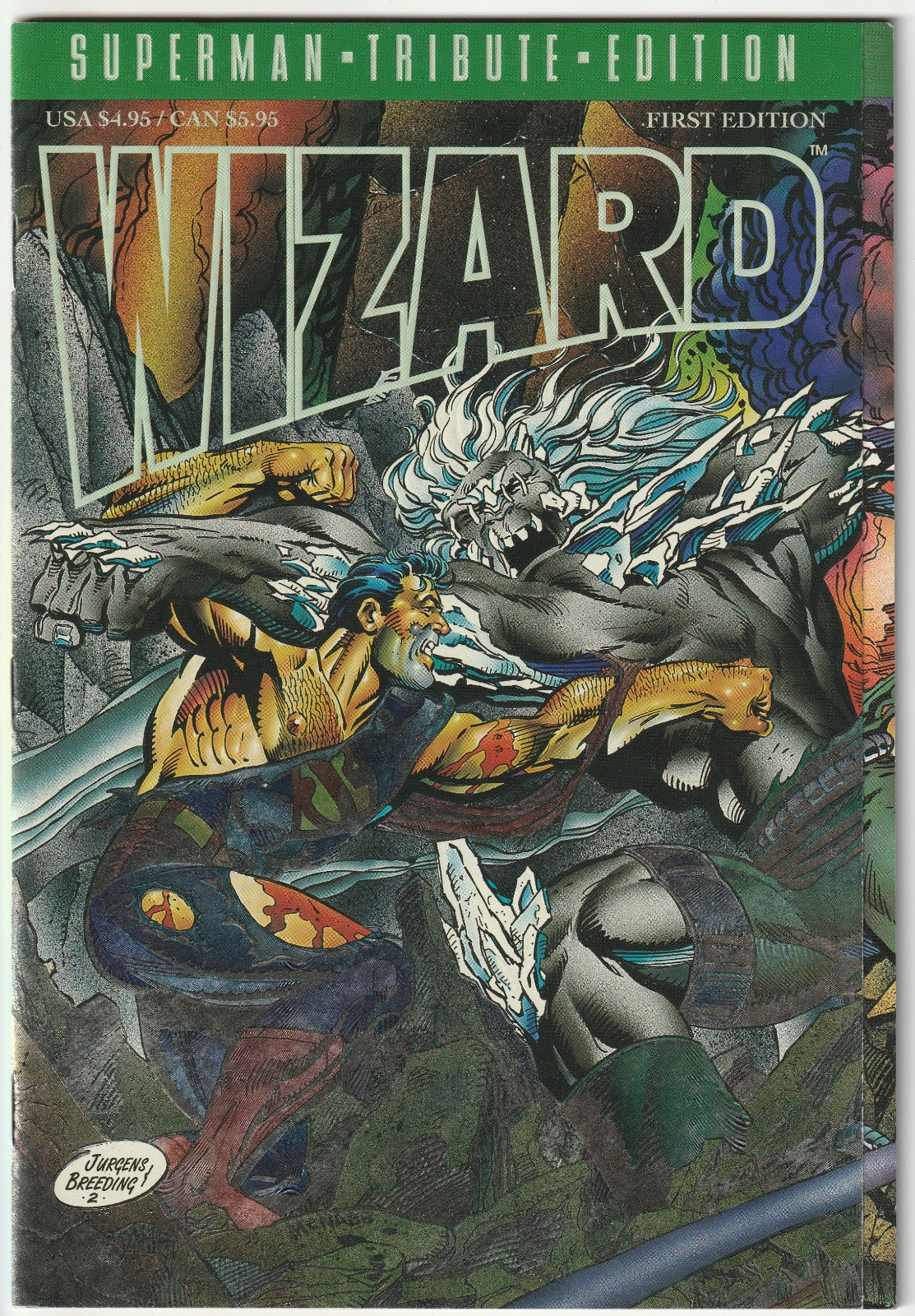 ✪ WIZARD: SUPERMAN-TRIBUTE-EDITION, Wizard/DC 1993 US-COMICMAGAZIN TOP Z1