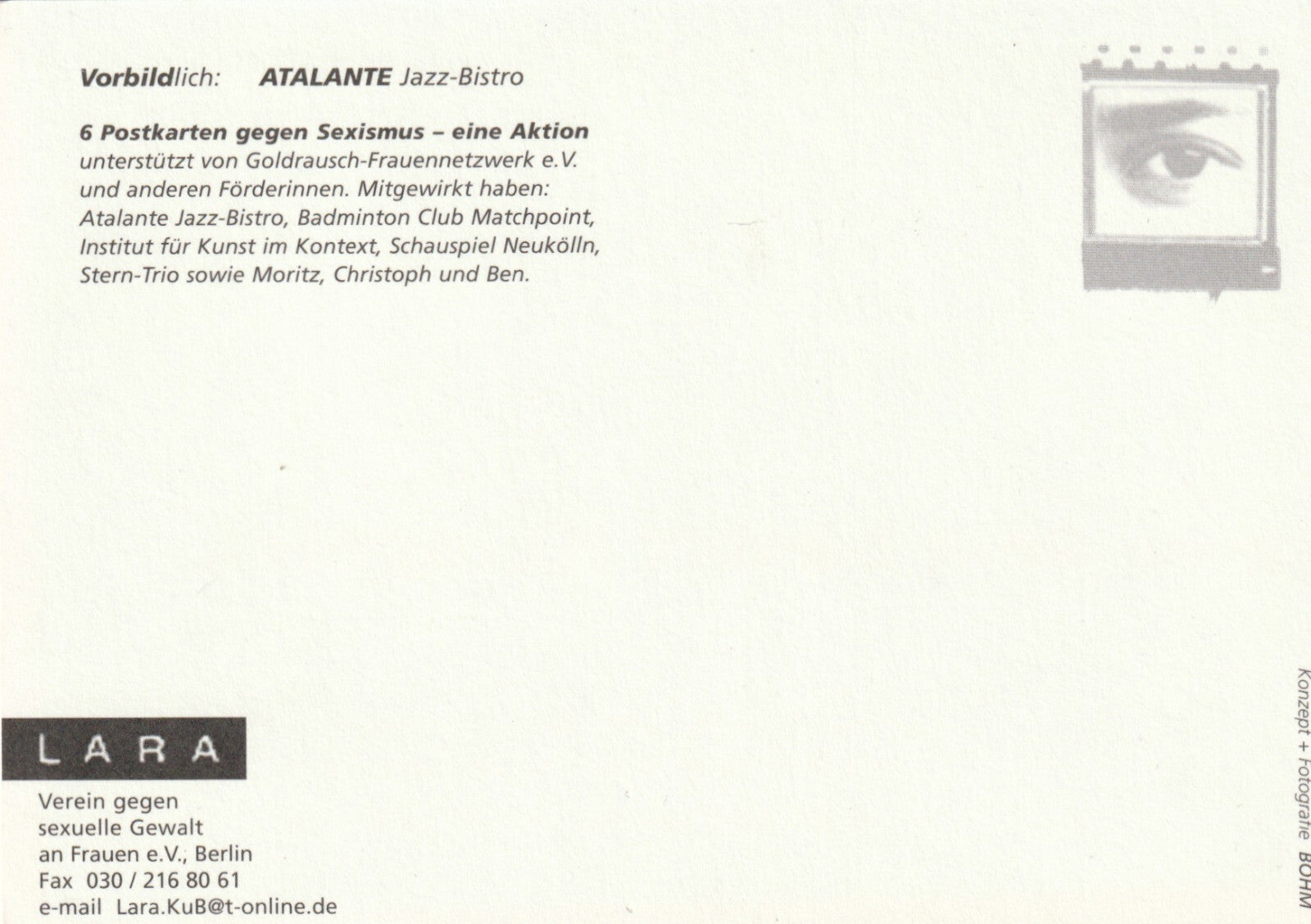 ✪ ER WAR SEIN BESTER KUMPEL BIS... §177 StGB, Lara POSTKARTE/ANSICHTSKARTE