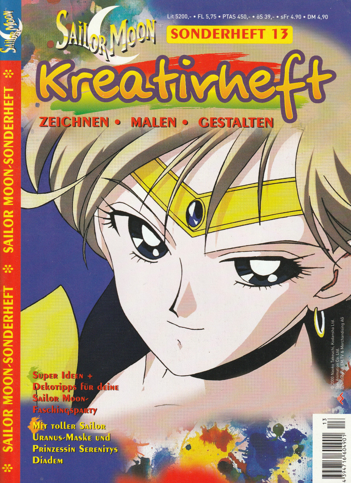 ✪ SAILOR MOON SONDERHEFT #13 Kreativheft + Beilage, Egmont 2000 MAGAZIN Z1-