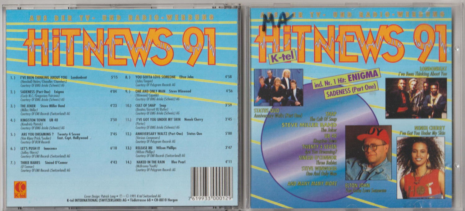 ✪ Hit News 91,  K-Tel 330001-2 | CD | SEHR GUT