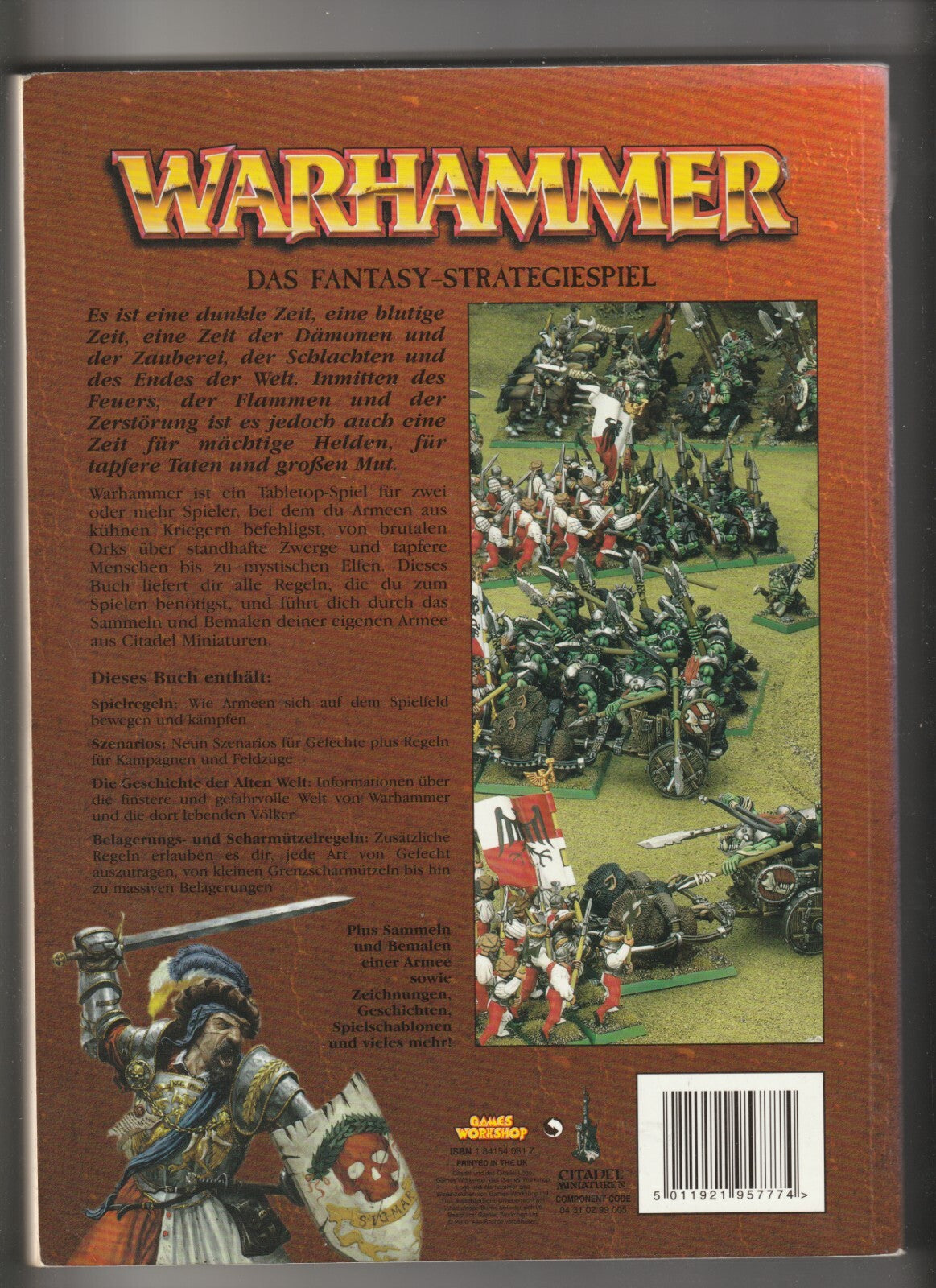 ✪ WARHAMMER: DAS FANTASY-STRATEGIESPIEL, Games Workshop 2000 REGELBUCH