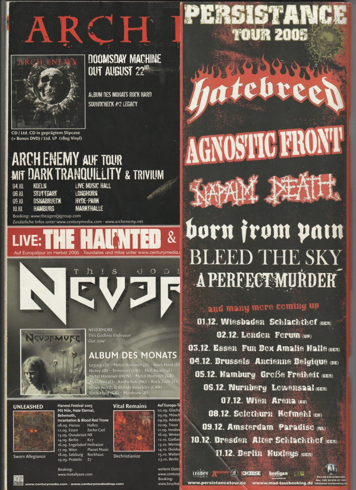 ✪ LEGACY #38/2005 Children Of Bodom + Poster ohne CD, MUSIK-MAGAZIN *Destruction