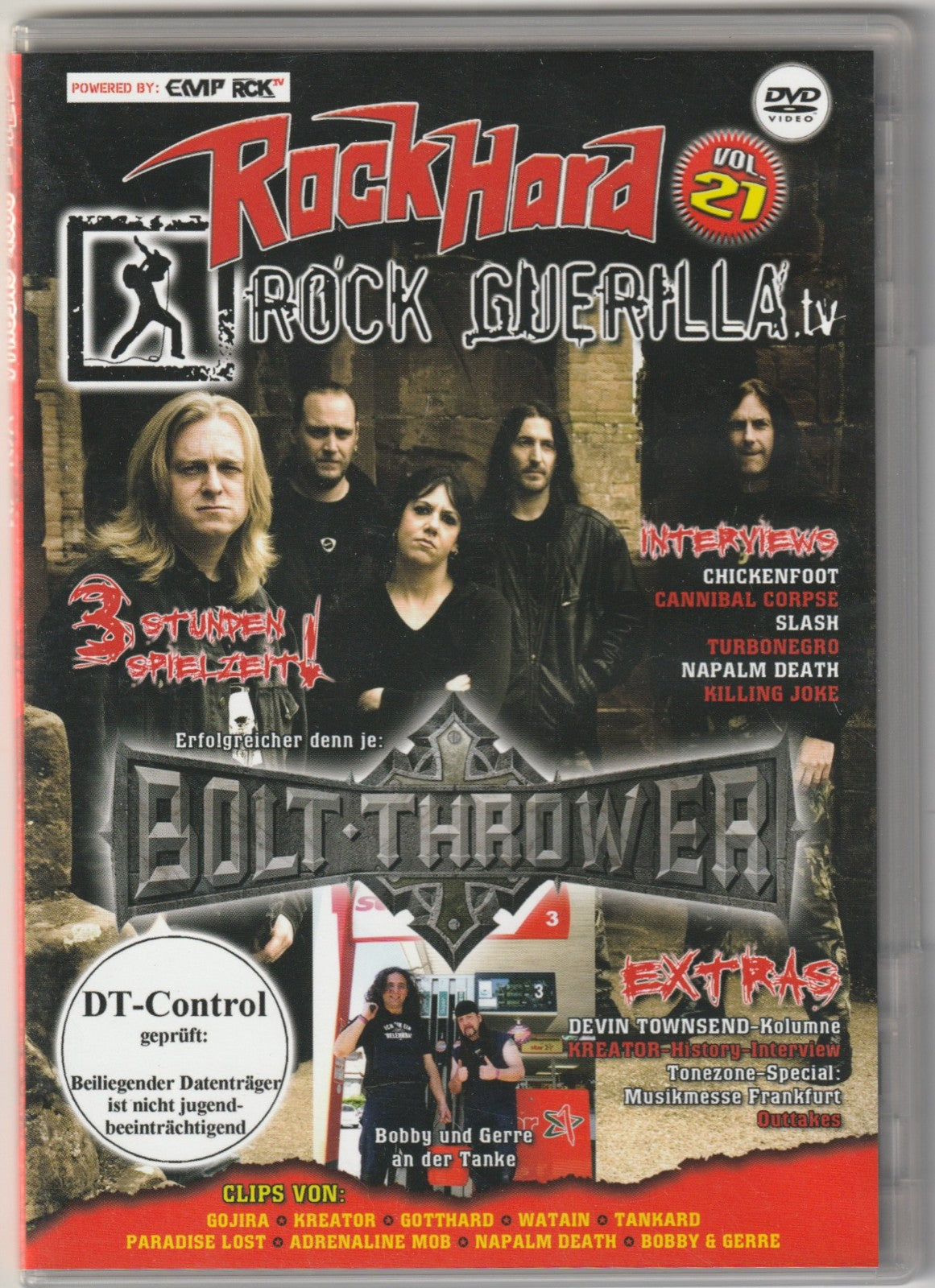 ✪ ROCK HARD ROCK GUERILLA TV #21 Bolt Thrower METAL-MAGAZIN DVD-BEILAGE NEUW TOP