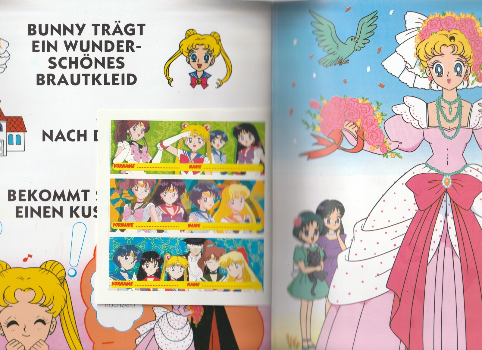 ✪ SPIEL MIT SAILOR MOON #1 + Beilagen, Diamond 1998 MAGAZIN KOMPLETT TOP Z1